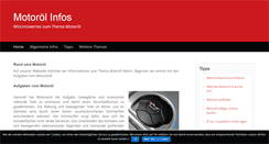 Desktop Screenshot of motoroel-info.de