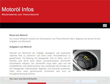 Tablet Screenshot of motoroel-info.de
